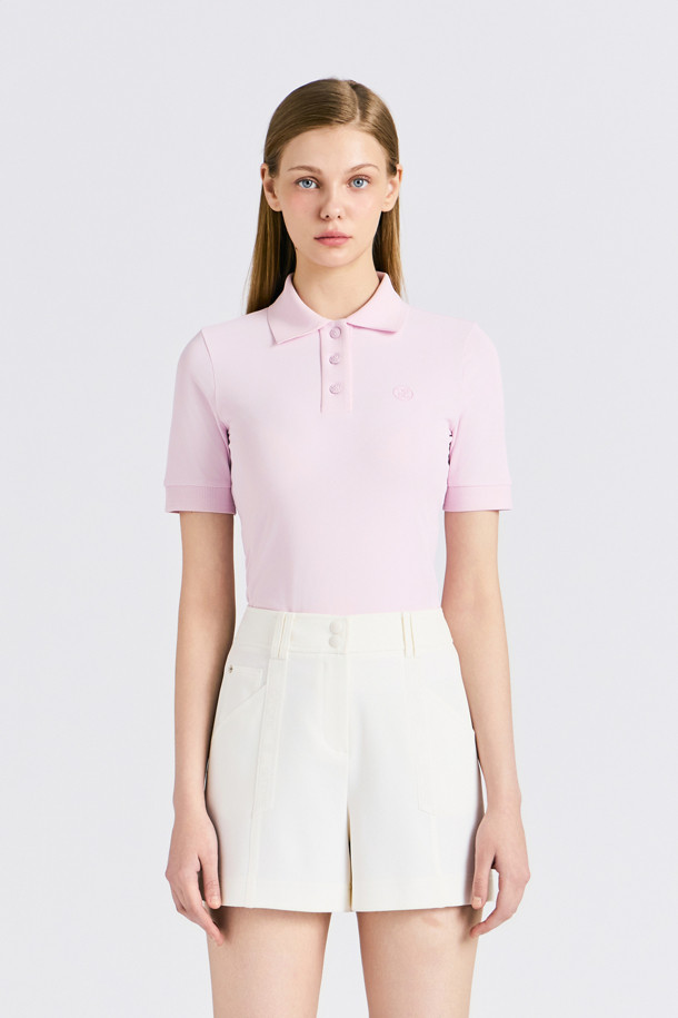 지포어-WOMEN APPAREL-ESSENTIAL POLO T-SHIRT(WOMEN)