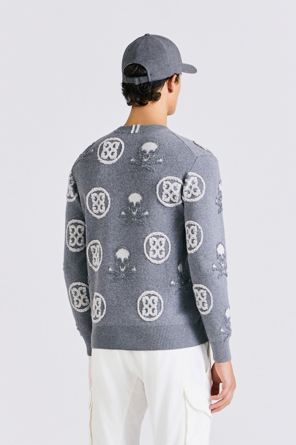 지포어-MEN APPAREL-JACQUARD CREWNECK SWEATER(MEN)