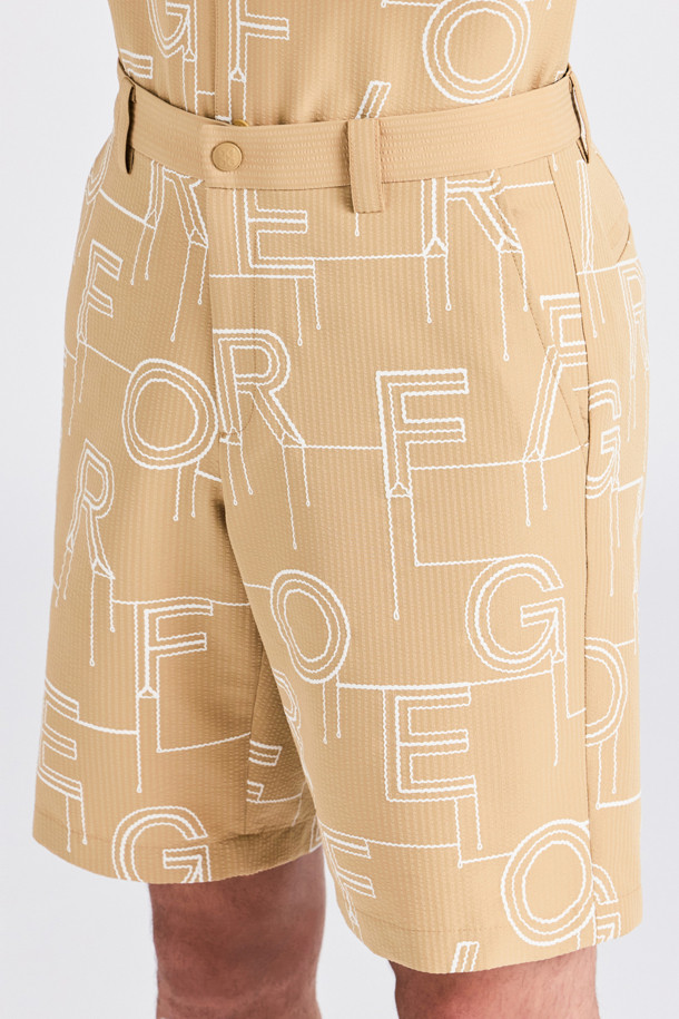 지포어-MEN APPAREL-LOGO-EMBROIDERED SHORT(MEN)