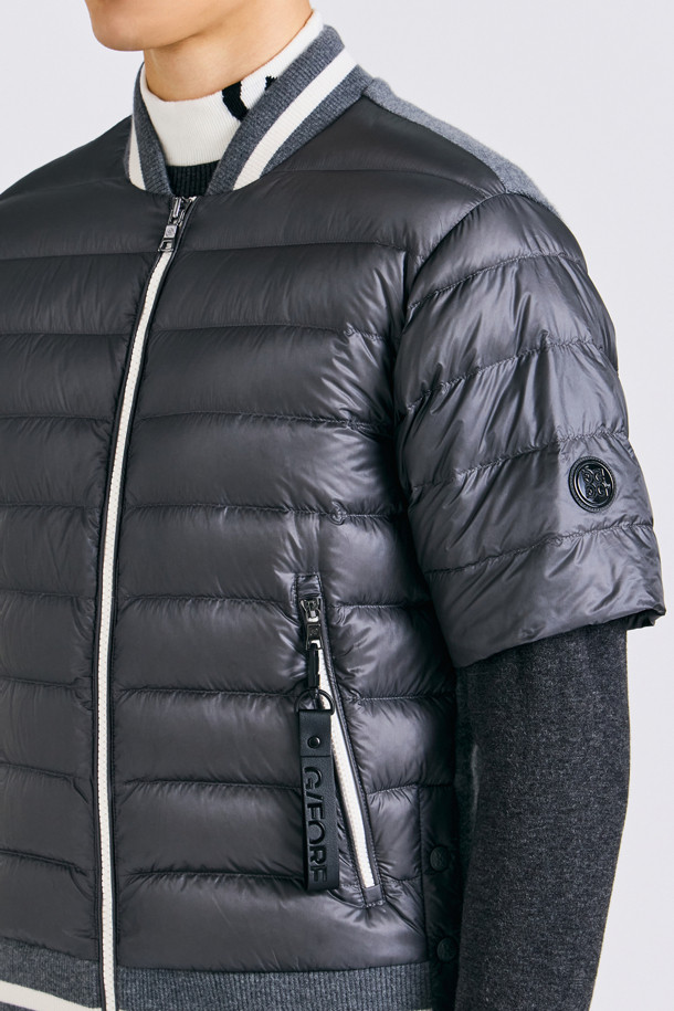 지포어-MEN APPAREL-HALF SLEEVES HYBRID DOWN(MEN)