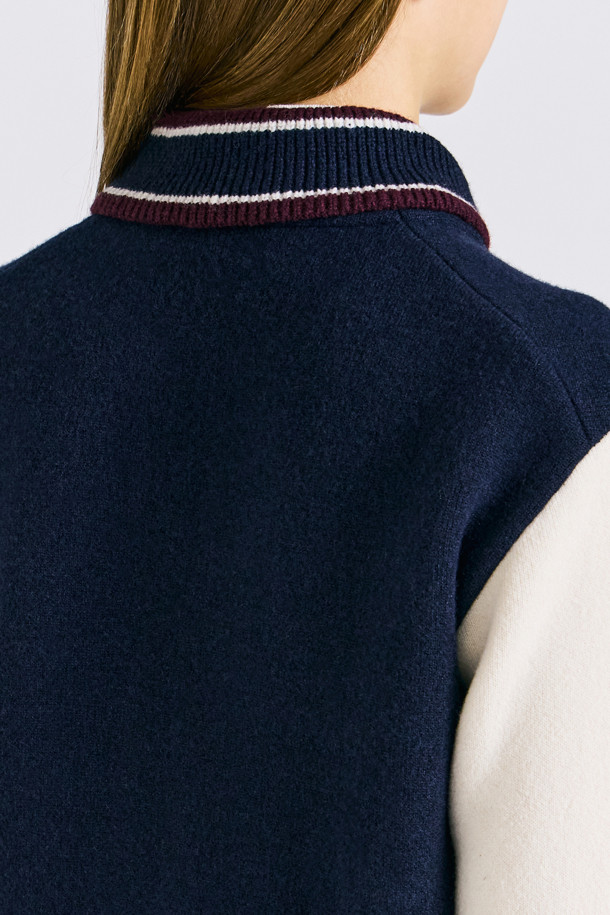 지포어-WOMEN APPAREL-VARSITY FULL ZIP SWEATER(WOMEN)