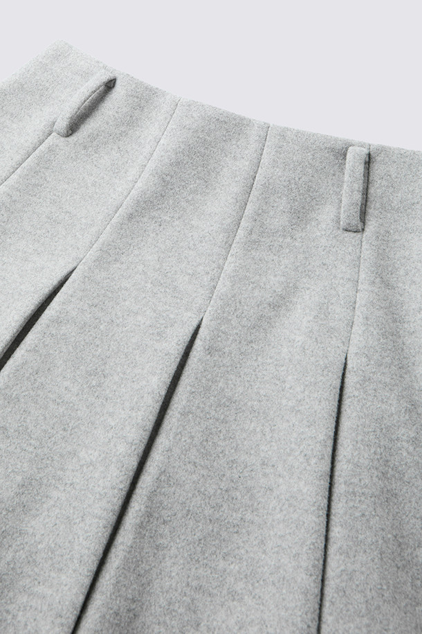 지포어-WOMEN APPAREL-WOOL PLEATED SKIRT (WOMEN)