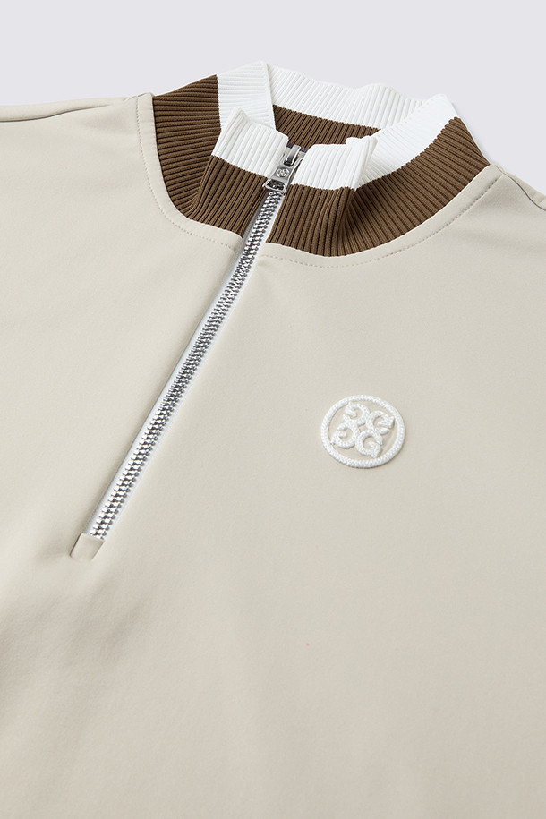 지포어-WOMEN APPAREL-HALF ZIP JERSEY MIDDLER (WOMEN)