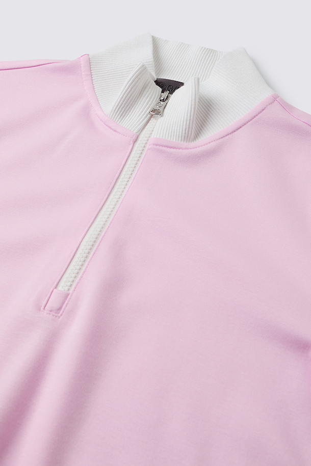 지포어-WOMEN APPAREL-LOGO HALFZIP T-SHIRT (WOMEN)