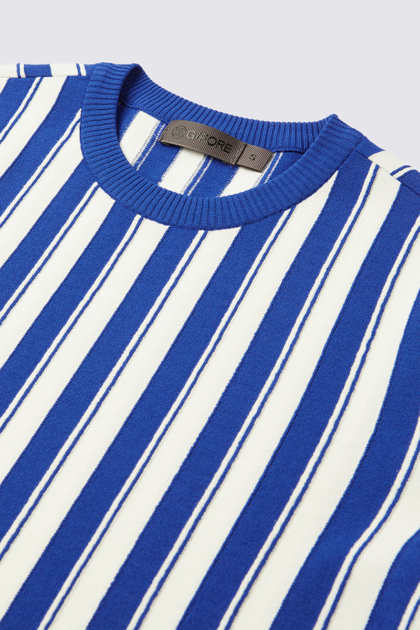 지포어-WOMEN APPAREL-STRIPE SHORT SLEEVE SWEATER(WOMEN)