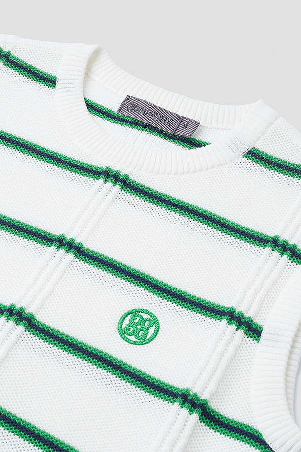 지포어-WOMEN APPAREL-STRIPED CREWNECK VEST(WOMEN)