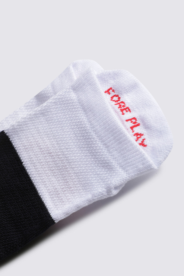 지포어-WOMEN ACCESSORIES-TWO TONE ANKLE SOCK(WOMEN)