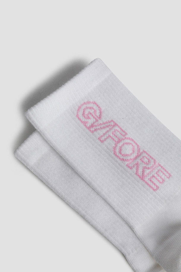 지포어-WOMEN ACCESSORIES-SLOGAN CREW SOCKS(WOMEN)