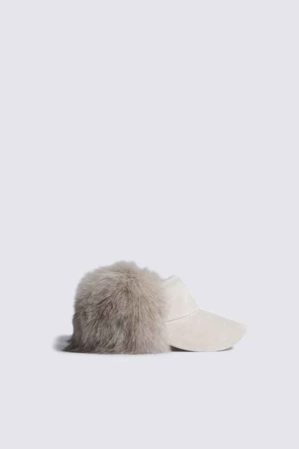 지포어-WOMEN ACCESSORIES-FOX FUR VISOR(WOMEN)