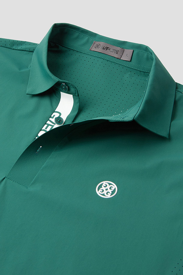 지포어-MEN APPAREL-WOVEN COOL-SLEEVES POLO(MEN)