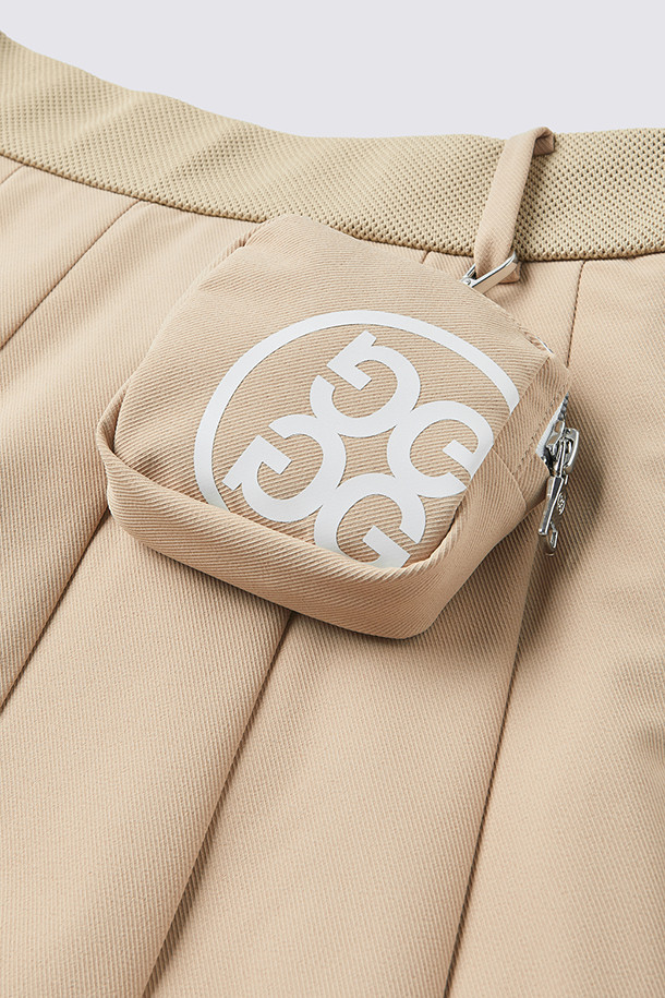 지포어-WOMEN APPAREL-SLIT PLEATED SKIRT (WOMEN)