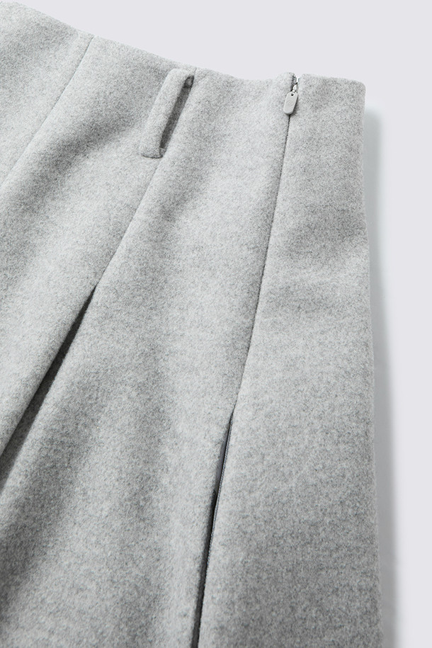 지포어-WOMEN APPAREL-WOOL PLEATED SKIRT (WOMEN)