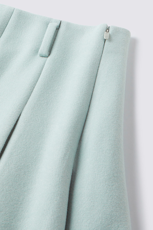 지포어-WOMEN APPAREL-WOOL PLEATED SKIRT (WOMEN)
