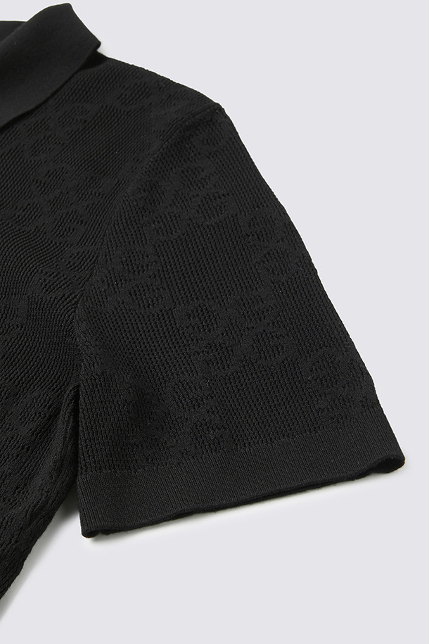 지포어-WOMEN APPAREL-POINTELLE POLO SWEATER(WOMEN)