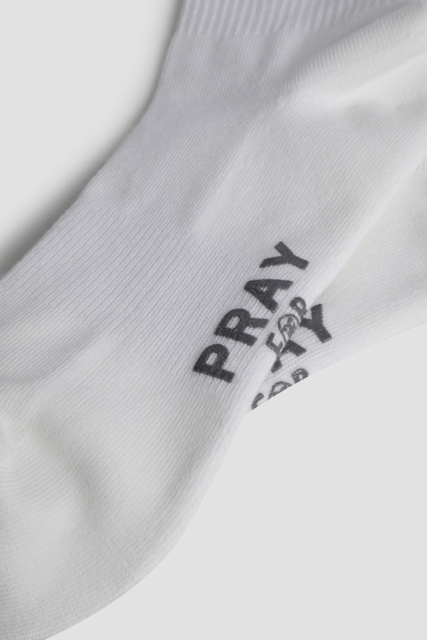 지포어-MEN ACCESSORIES-SLOGAN CREW SOCKS(MEN)