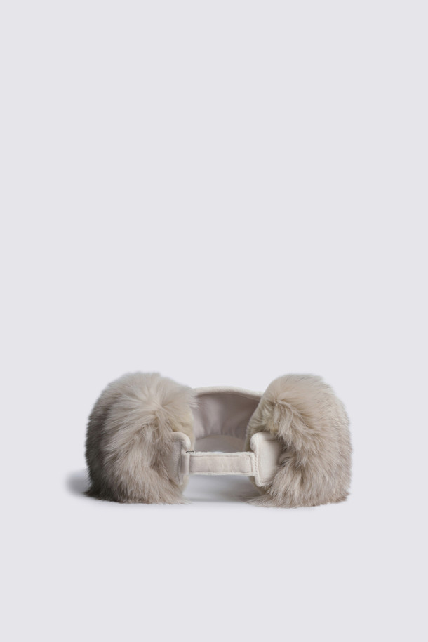 지포어-WOMEN ACCESSORIES-FOX FUR VISOR(WOMEN)