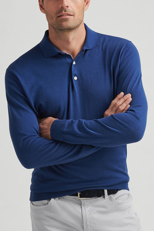 PETER MILLAR - 스웨터 - MARINER SEA ISLAND COTTON SWEATER POLO