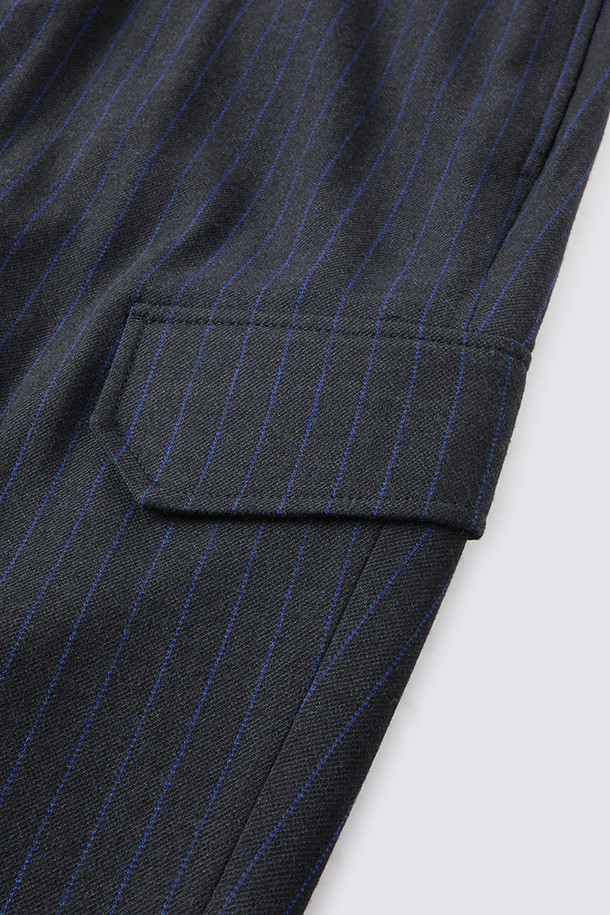 지포어-MEN APPAREL-PINSTRIPE WOOL CARGO PANTS (MEN)