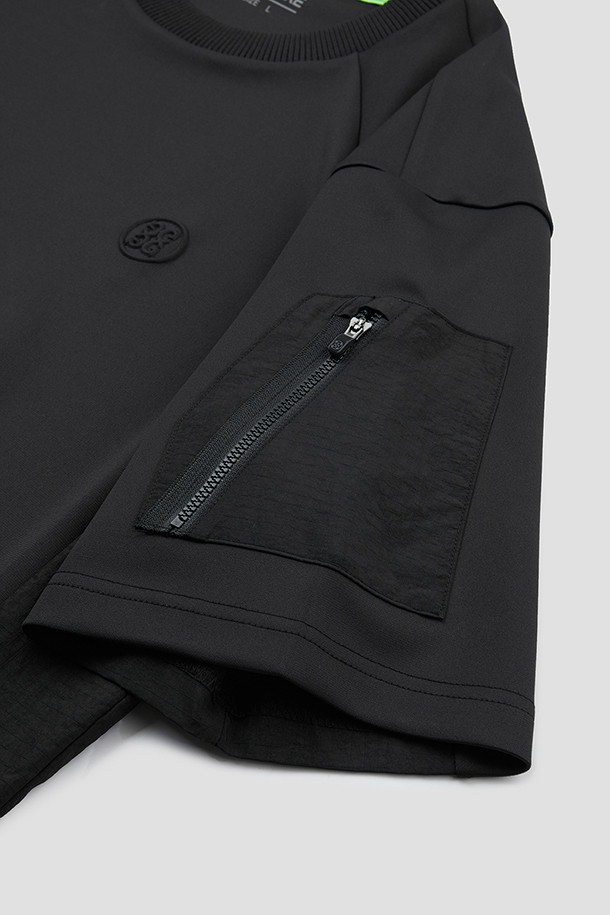 지포어-MEN APPAREL-JERSEY WOVEN HYBRID T-SHIRT(MEN)