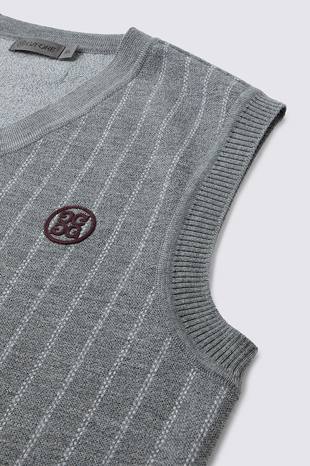 지포어-MEN APPAREL-STRIPE KNIT VEST(MEN)