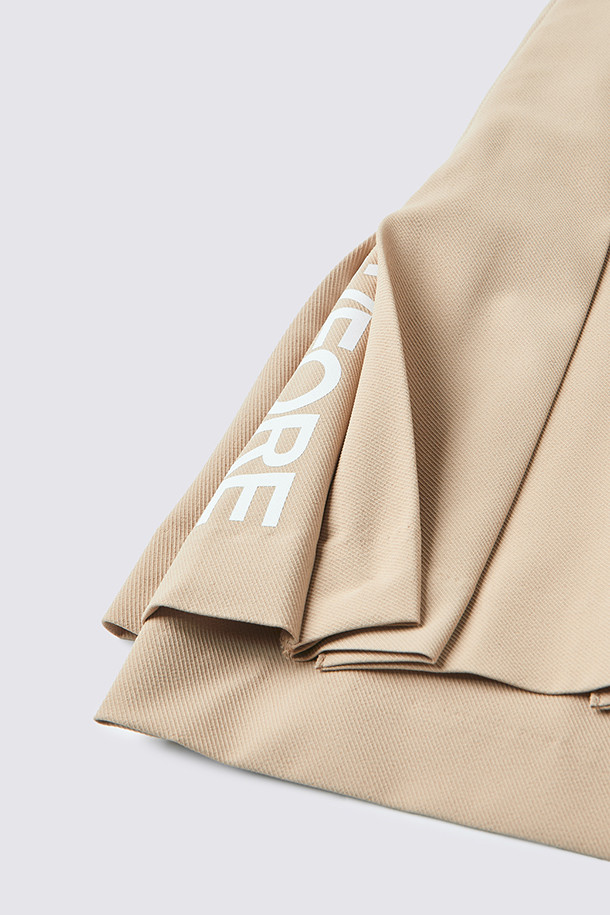 지포어-WOMEN APPAREL-SLIT PLEATED SKIRT (WOMEN)