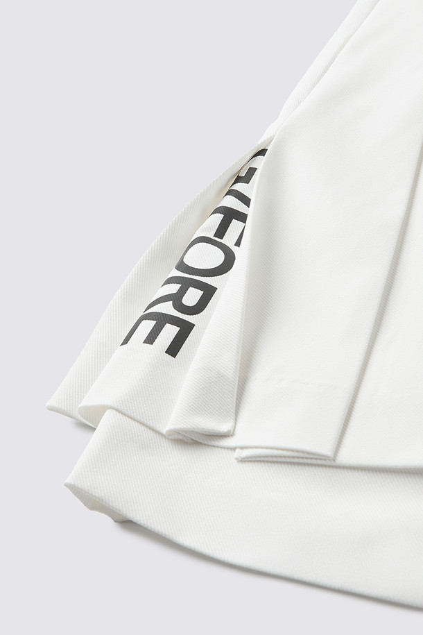 지포어-WOMEN APPAREL-SLIT PLEATED SKIRT (WOMEN)