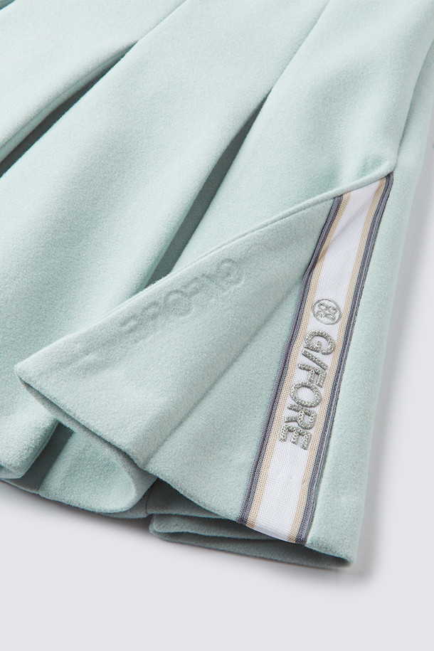 지포어-WOMEN APPAREL-WOOL PLEATED SKIRT (WOMEN)