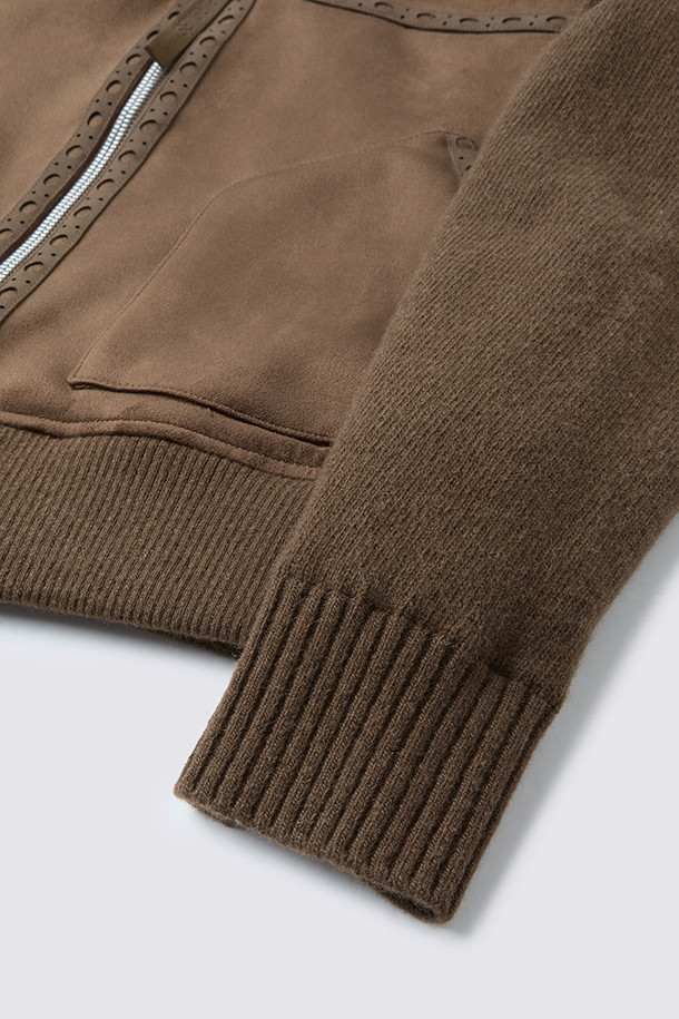 지포어-WOMEN APPAREL-SUEDE HYBRID JACKET (WOMEN)