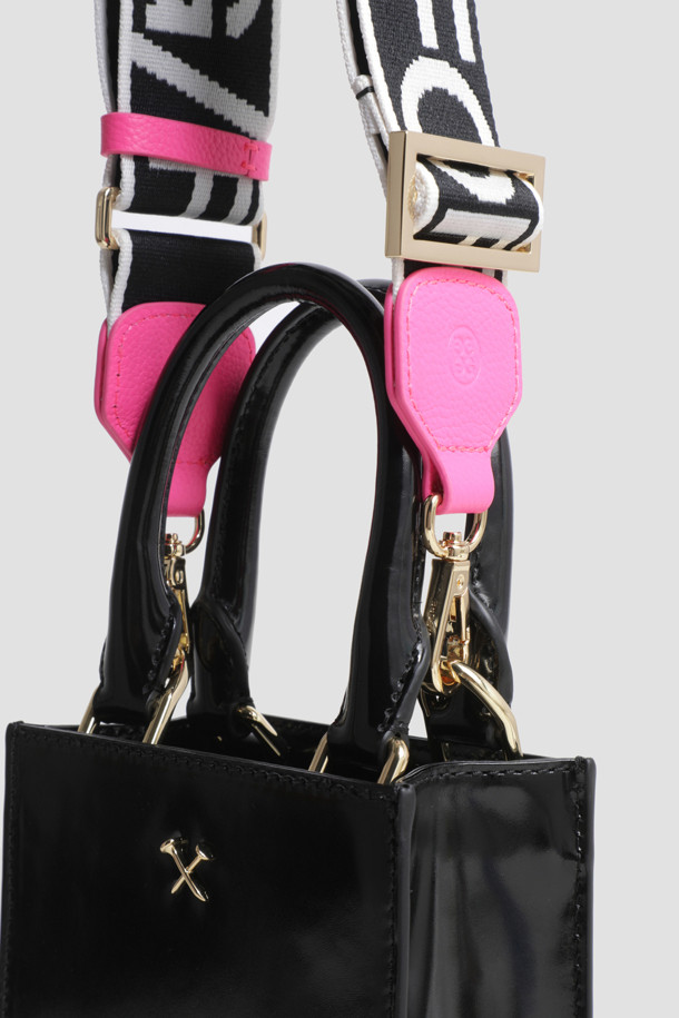 지포어-MEN ACCESSORIES-METAL TEES BOX CALF LEATHER MINI TOTE(WOMEN)