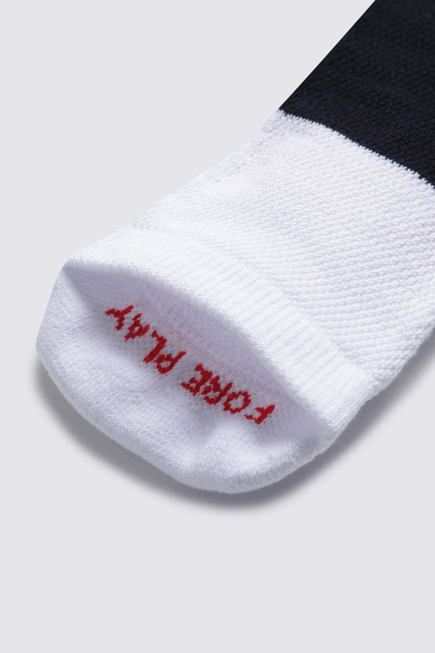 지포어-WOMEN ACCESSORIES-TWO TONE ANKLE SOCK(WOMEN)
