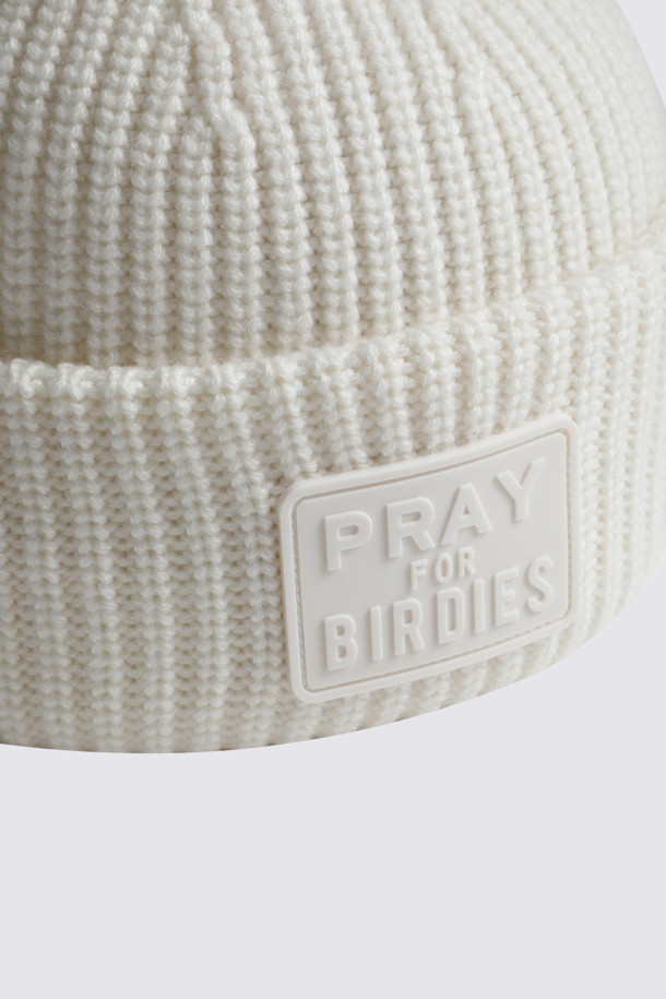 지포어-MEN ACCESSORIES-PRAY FOR BIRDIES CASHMERE BEANIE