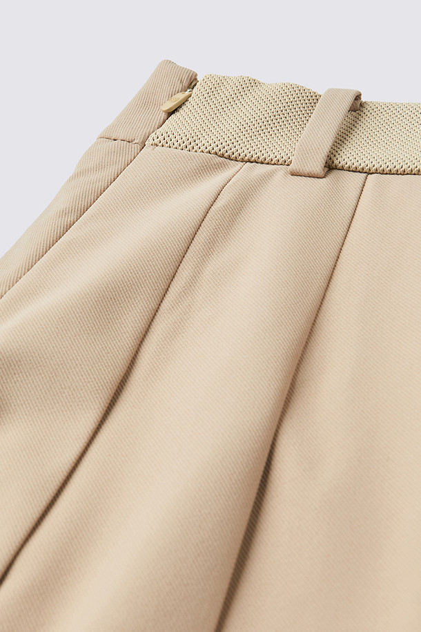지포어-WOMEN APPAREL-SLIT PLEATED SKIRT (WOMEN)