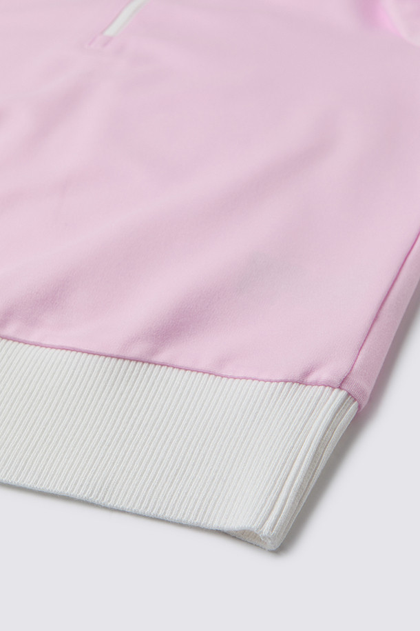 지포어-WOMEN APPAREL-LOGO HALFZIP T-SHIRT (WOMEN)