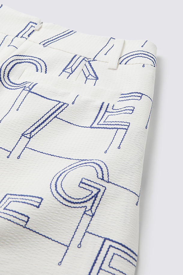 지포어-WOMEN APPAREL-PATTERNED SEERSUCKER SKIRT(WOMEN)