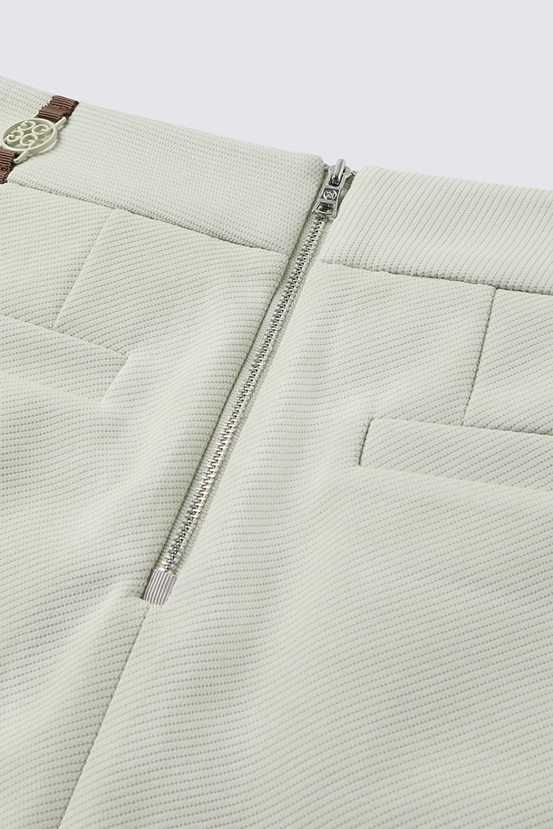 지포어-WOMEN APPAREL-LEATHER PATCH SKIRT (WOMEN)