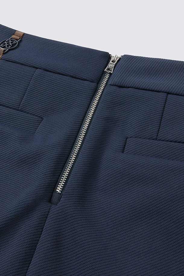 지포어-WOMEN APPAREL-LEATHER PATCH SKIRT (WOMEN)