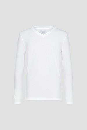 COOL-TOUCH VNECK BASELAYER(MEN)_WHITE-a
