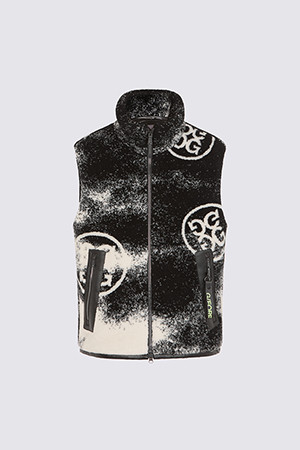 monzee x G/FORE BOUCLE VEST(MEN)_BLACK-a