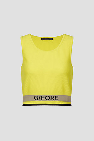 CREWNECK VEST(WOMEN)_YELLOW-a
