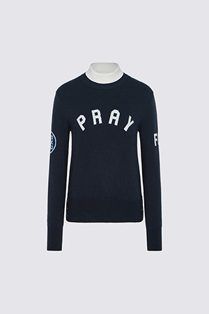 COLOUR WINDPROOF SWEATER(WOMEN)_NAVY-a