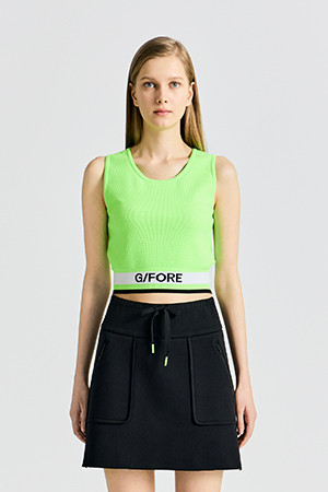 CREWNECK VEST(WOMEN)_GREEN-a
