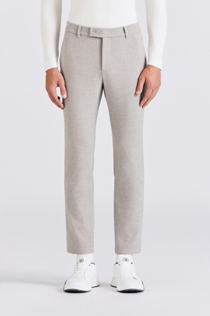 WOOL-LIKE TR CLASSIC PANTS (MEN)_BEIGE-a