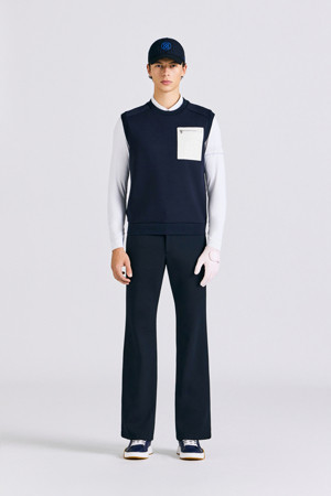 WOVEN HYBRID VEST (MEN)_NAVY-a