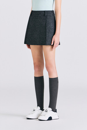 CUFFED SKIRT(WOMEN)_GREY-a
