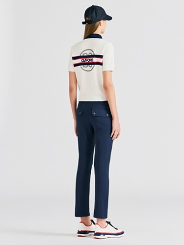KNIT HYBRID POLO (WOMEN)-a