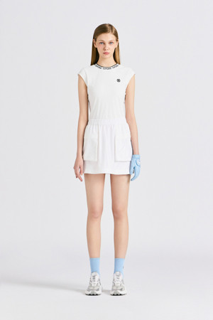 【G FORE】 JACQUARD SAILOR-COLLAR T-SHIRT(WOMEN) / 追跡付 지포어 | JACQUARD SAILOR-COLLAR T-SHIRT(WOMEN)