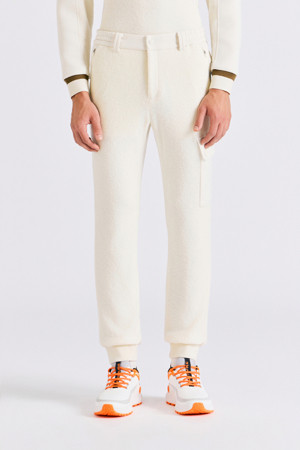 BOUCLÉ JOGGER PANTS(MEN)_IVORY-a