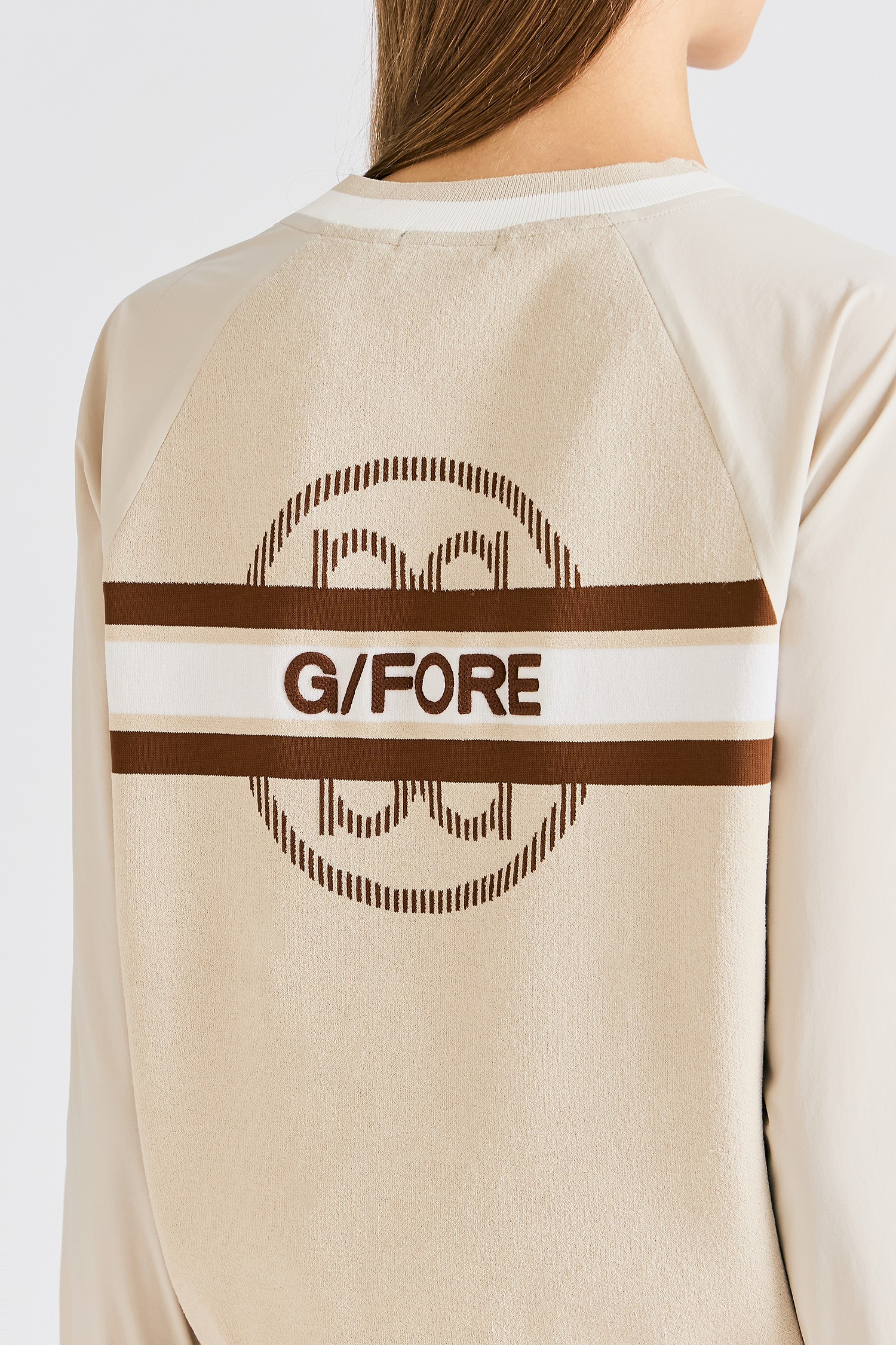 V NECK HYBRID PULLOVER (WOMEN)_G/FORE