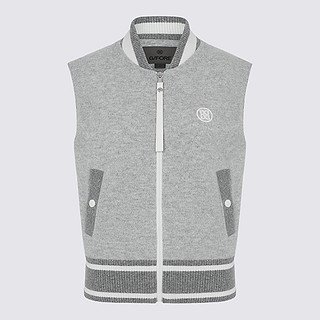 CASHMERE FULL ZIP VEST(WOMEN) -a