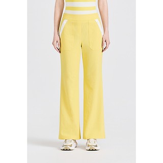 BUTTON WIDE BOOTCUT PANT(WOMEN)-a